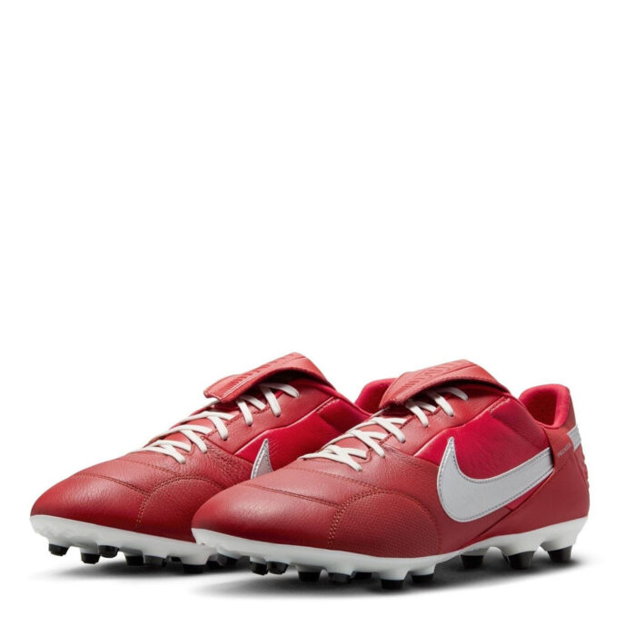Nike Premier 3 Firm Ground Football Boots – Red/White - Image 4