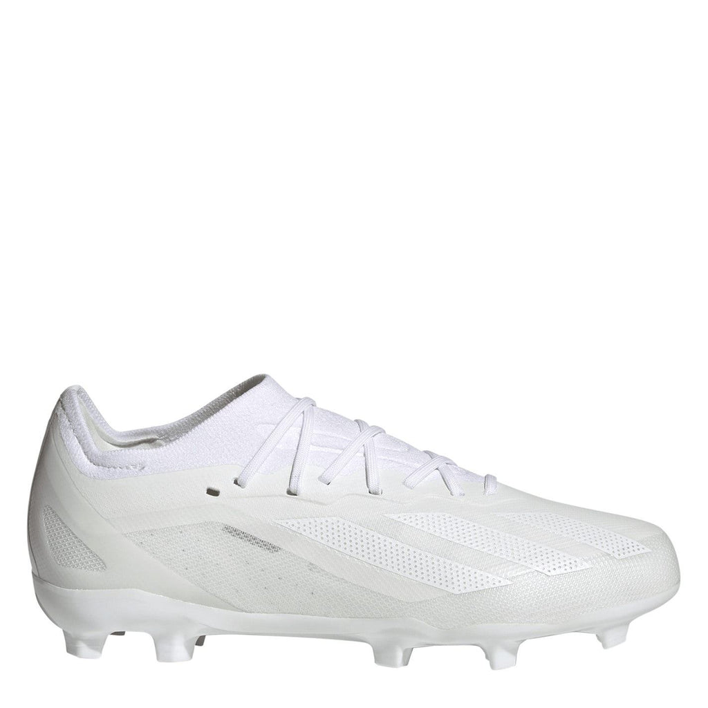 adidas X Crazyfast Junior Firm Ground Football Boots – White/White adidas X Crazyfast Junior Firm Ground Football Boots – White/White