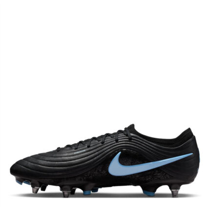 Nike Tiempo Soft Ground Football Boots – Black/Blue – view 2