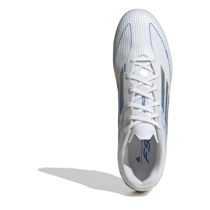 adidas Messi F50 Firm Ground Football Boots – White/Silver – view 5