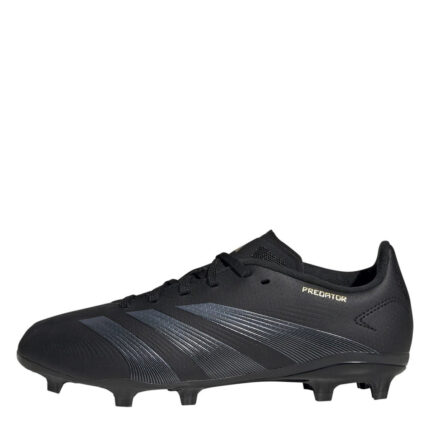 adidas Predator Junior Firm Ground Football Boots – Core Black/Crbn – view 2