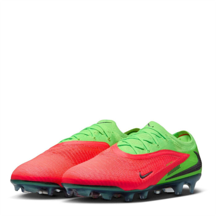 Nike Phantom 6 Low Firm Ground Football Boots – Pink/Green Strk – view 4