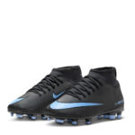 Nike Mercurial Superfly 10 Junior Firm Ground Football Boots – Black/Blue – view 4