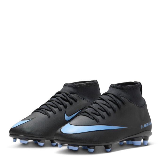 Nike Mercurial Superfly 10 Junior Firm Ground Football Boots – Black/Blue – view 4