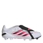 adidas Predator Junior Firm Ground Football Boots – White/Coral
