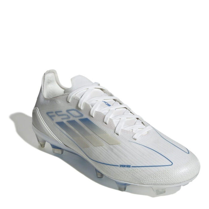 adidas F50 Firm Ground Football Boots – White/Pearl – view 3