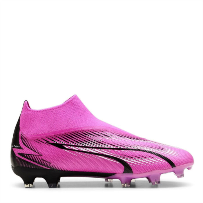 Puma Ultra Firm Ground Football Boots – Pink/White/Blk - Image 4