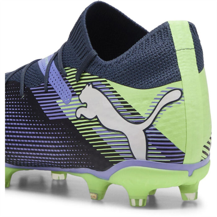 Puma Future 7 Firm Ground Football Boots – Grey/White/Grn – view 5