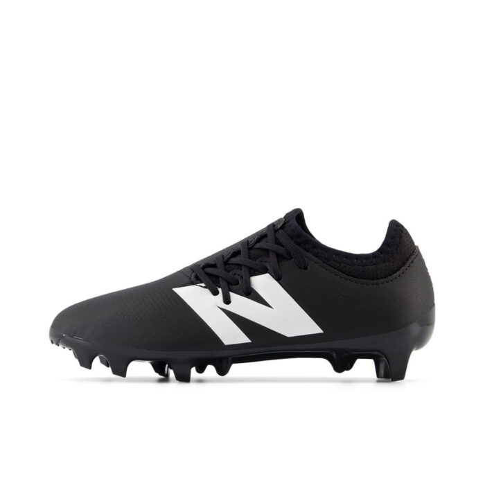 New Balance Furon V7+ Dispatch Junior Firm Ground Football Boots – Black/White - Image 6