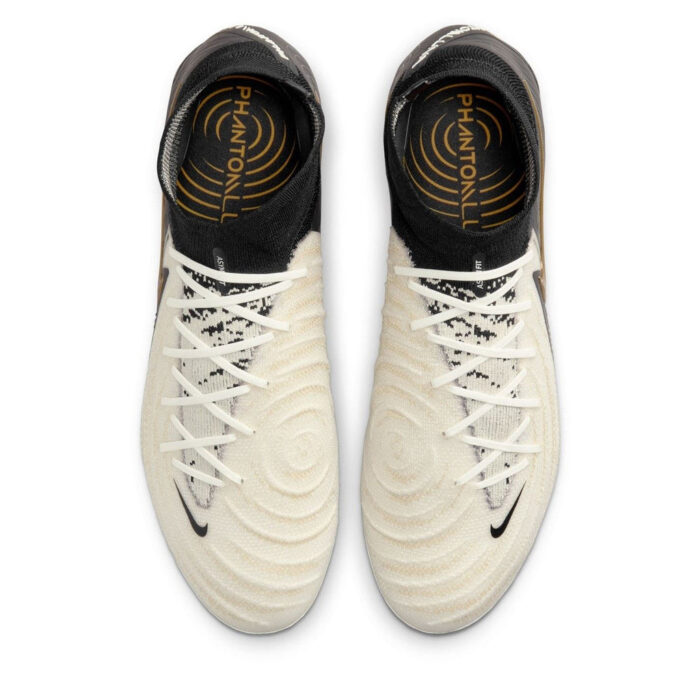 Nike Phantom Luna Ii Firm Ground Football Boots – White/Blk/Gold – view 6
