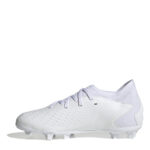 adidas Predator Edge.3 Junior Firm Ground Football Boots – White/White – view 8