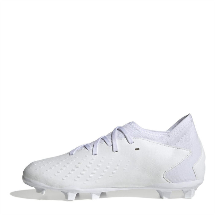 adidas Predator Edge.3 Junior Firm Ground Football Boots – White/White – view 8