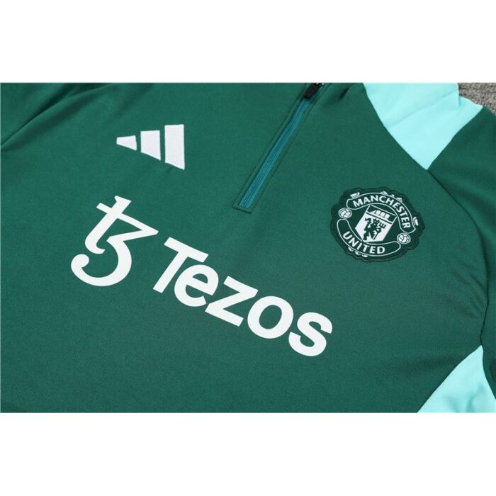 Mens Manchester United 2024/25 Half-Zip Sweater+Pant 14001 - Image 3