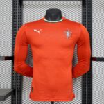 Mens Portugal 2025/26 Home Long Sleeve Jersey Player Version
