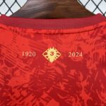 Mens Spain 2024/25 Red Jersey 2