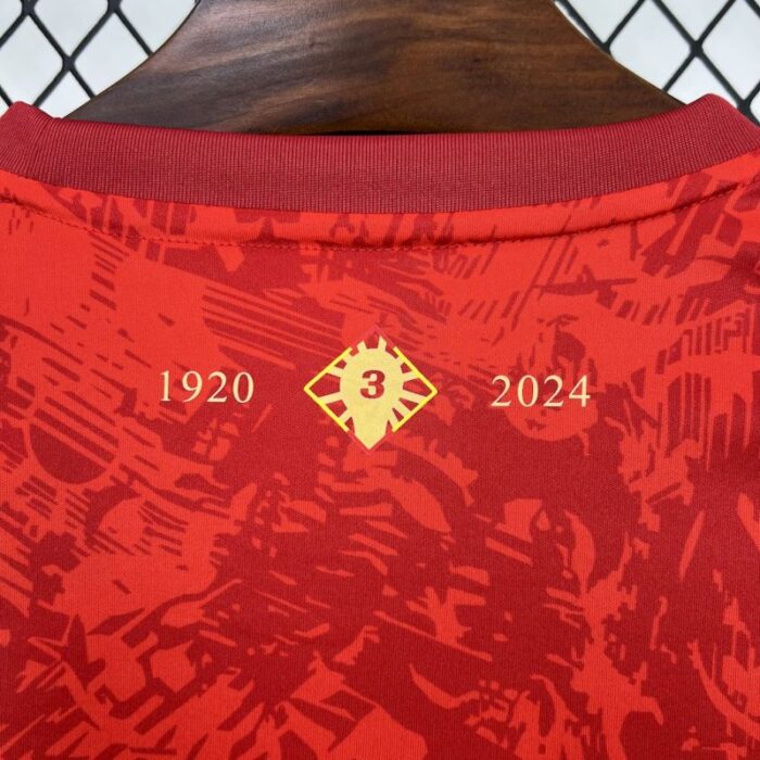 Mens Spain 2024/25 Red Jersey 2