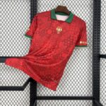 Mens Portugal 2024/25 Red Jersey