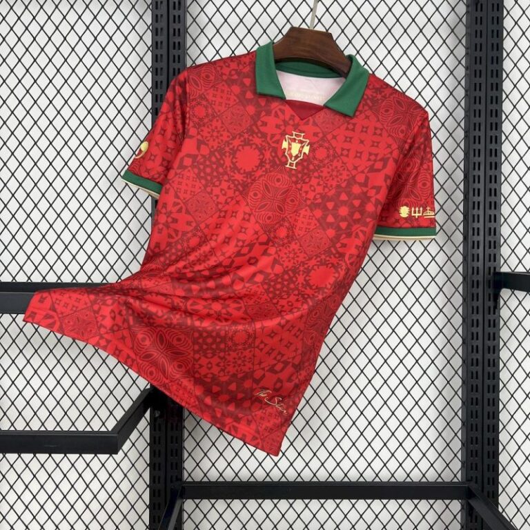 Mens Portugal 2024/25 Red Jersey