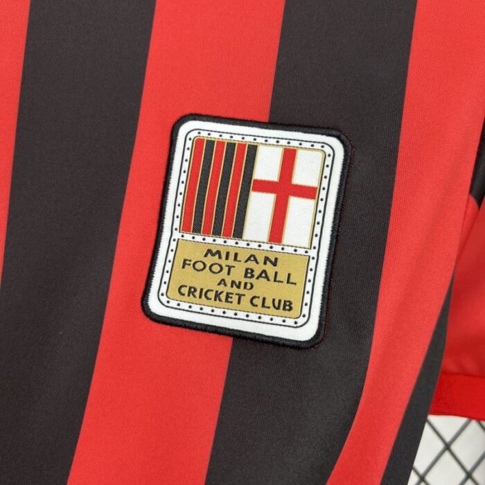 Mens AC Milan 2024/25 125th Anniversary Edition Long Sleeve Retro Jersey 7