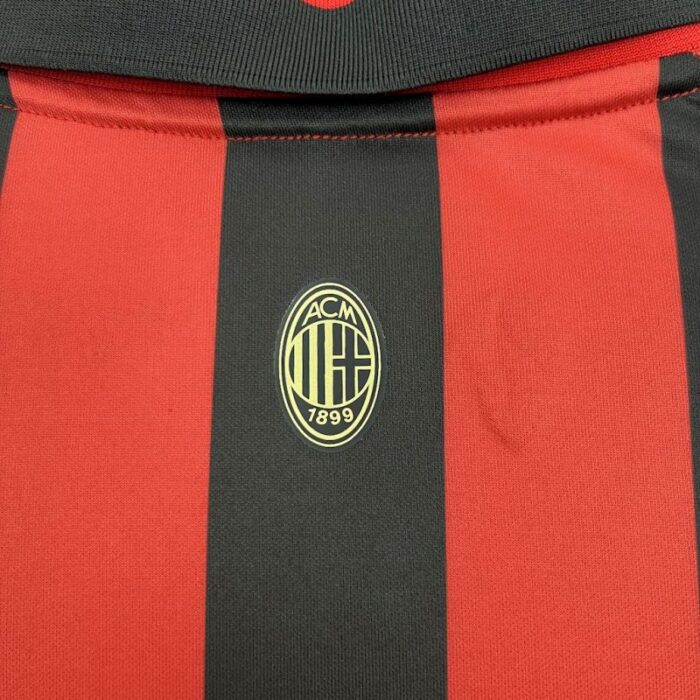 Mens AC Milan 2024/25 125th Anniversary Edition Long Sleeve Retro Jersey 4