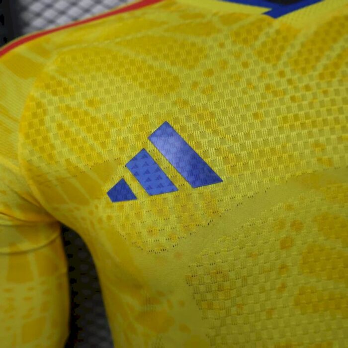 Mens Colombia 2026 World Cup Home Long Sleeve Jersey Player Version 2
