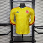 Mens Colombia 2026 World Cup Home Long Sleeve Jersey Player Version 10