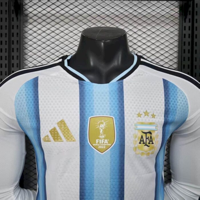 Mens Argentina 2026 World Cup Home Long Sleeve Jersey Player Version 8