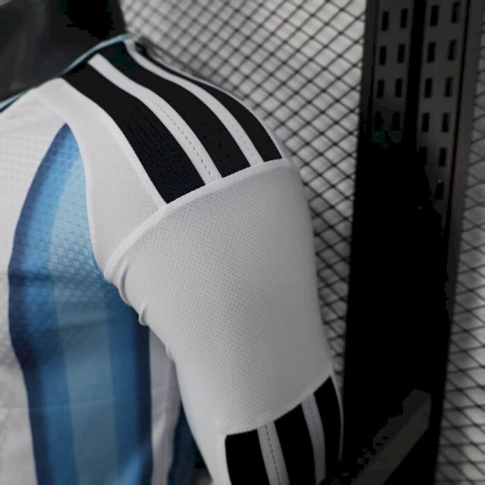 Mens Argentina 2026 World Cup Home Long Sleeve Jersey Player Version 3
