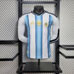 Mens Argentina 2026 World Cup Home Long Sleeve Jersey Player Version 11