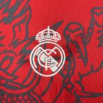 Mens Real Madrid 2024/25 Red and black dragon Jersey 5
