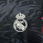 Mens Real Madrid 2024/25 Black Red Dragon Jersey 6