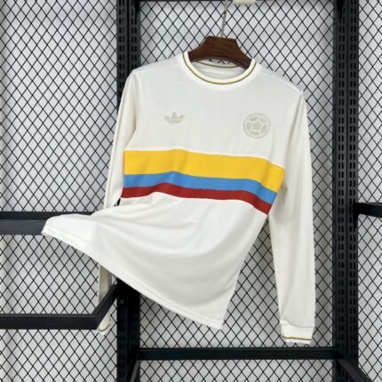 Mens Colombia 2024/25 100th Anniversary Long Sleeve Jersey