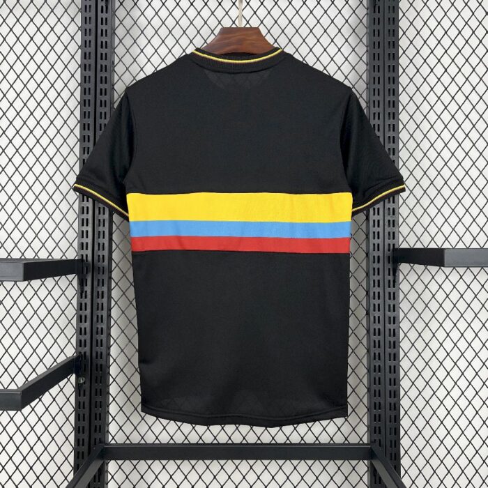 Mens Colombia 2024/25 100th Black Anniversary Jersey 1