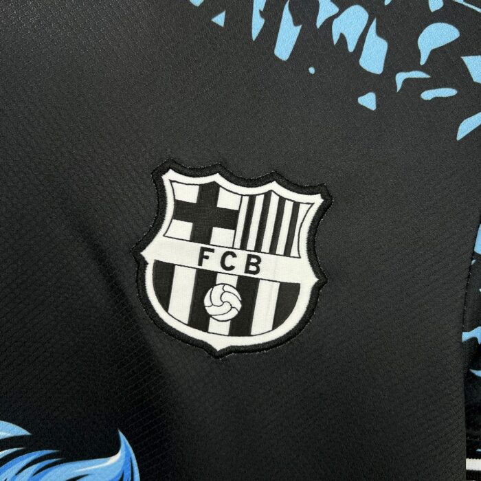 Mens Barcelona 2024/25 Black Lion Jersey 4