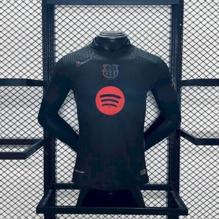 Mens Barcelona 2024/25 Away Long Sleeve Jersey Player Version