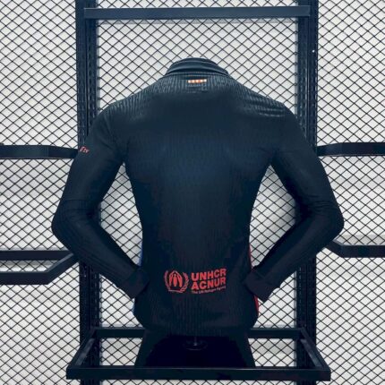 Mens Barcelona 2024/25 Away Long Sleeve Jersey Player Version 1