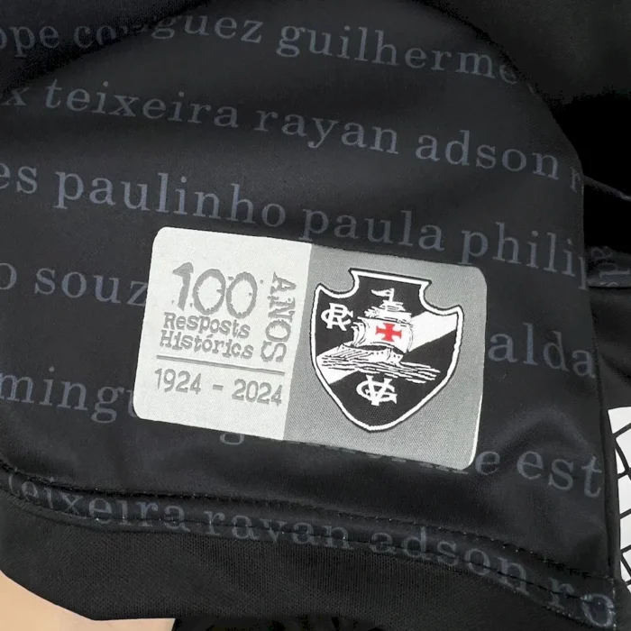 Mens Vasco Da Gama 2024/25 Black Jersey 4