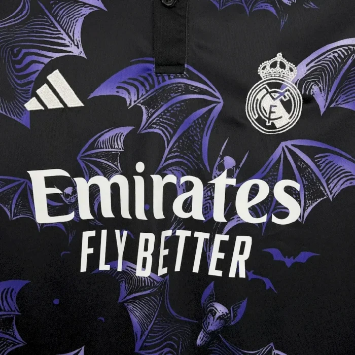 Mens Real Madrid 2024/25 Purple Bat Football Jersey 4