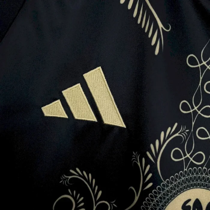 Mens Algeria 2024/25 Karakou Black gold Jersey 6