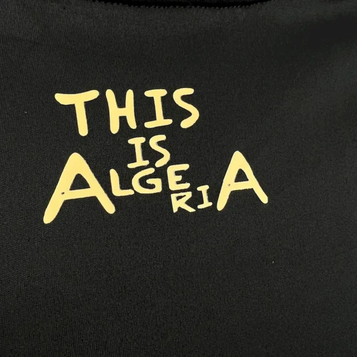 Mens Algeria 2024/25 Karakou Black gold Jersey 2