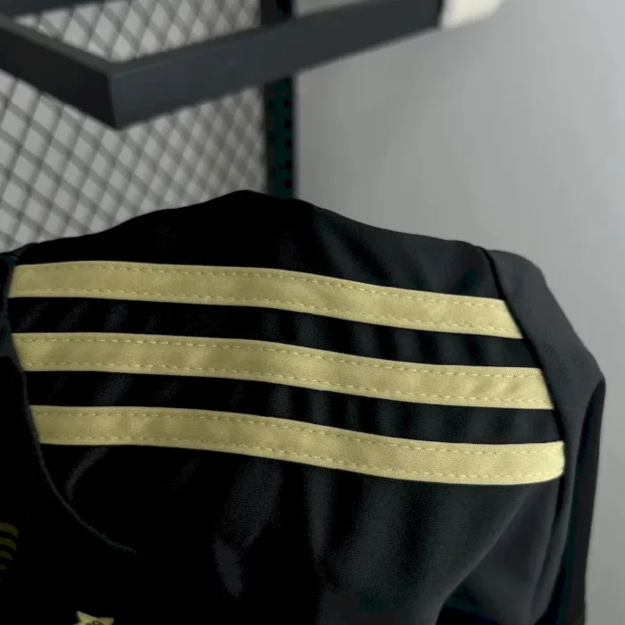 Mens Algeria 2024/25 Karakou Black gold Jersey 3