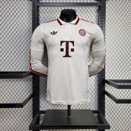 Mens Bayern Munich 2024/25 Third Long Sleeve Jersey Player Version