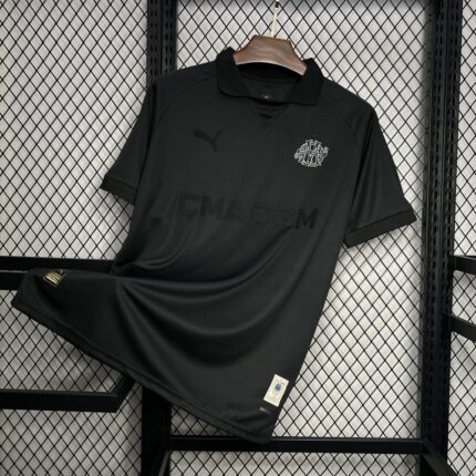 Mens Olympique de Marseille 125th Anniversary Black Jersey