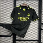 Mens Real Madrid 2024/25 X BLACK AND NEON UNIQUE Jersey