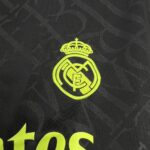 Mens Real Madrid 2024/25 X BLACK AND NEON UNIQUE Jersey 3