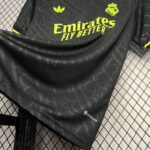 Mens Real Madrid 2024/25 X BLACK AND NEON UNIQUE Jersey 2