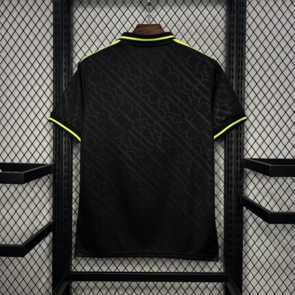 Mens Real Madrid 2024/25 X BLACK AND NEON UNIQUE Jersey 1