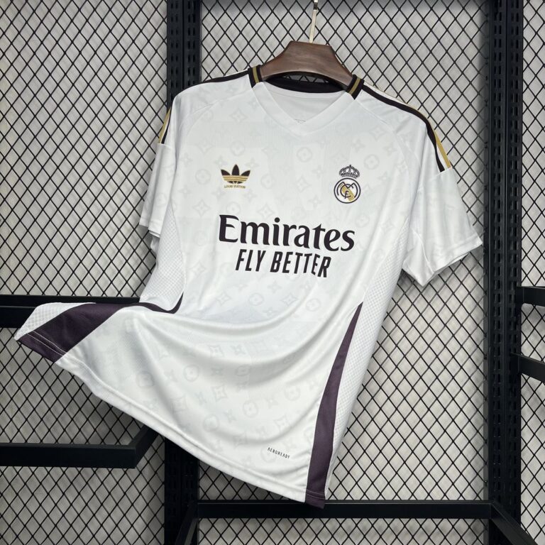 Mens Real Madrid 2024/25 LV co-branded edition Jersey