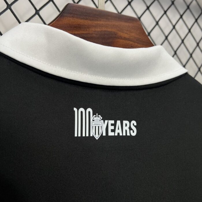 Mens AS Monaco 2024/25 Black commemorative edition Jersey 2