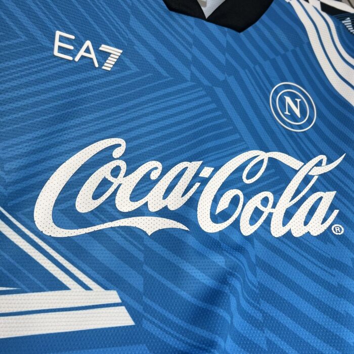 Mens Napoli 2024/25 Coca-Cola Joint edition Jersey 4